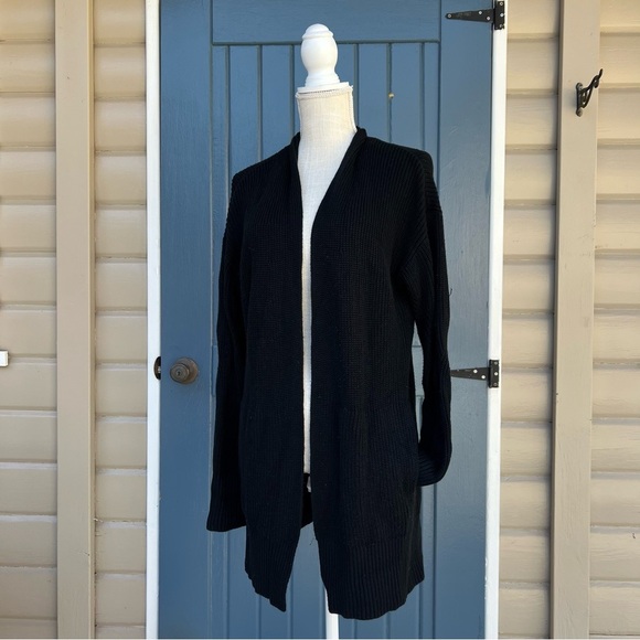 LULULEMON Black Open Front Cardigan Sweater 
Women Size M/L - Picture 3 of 11